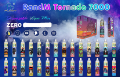 Fumot Tornado 7000 vapeador desechable 0% - 14ml (1 pieza) toro rojo fresa H0XPTX547 Fumot Vape Shop