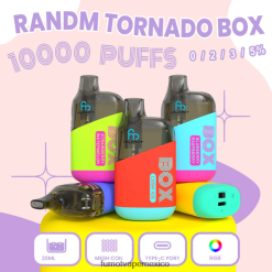 Fumot Tornado Caja de 10000 vape pods desechables - 20 ml (1 pieza) hielo de energía roja H0XPTX367 Fumot Vape Shop