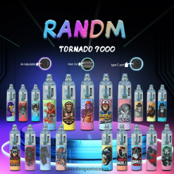 Fumot Tornado Pluma vaporizador desechable 7000 de 14 ml (1 pieza) kiwi fresa H0XPTX102 Fumot Mexico