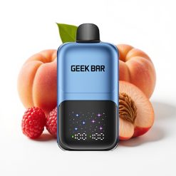 GEEK BAR 2GO 50000 Puffs Pantalla Grande, 20mL, 5% Nicotina, Sabor Durazno & Bayas