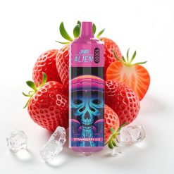 JNR Alien 10000 Puffs Fresa Helada, 850mAh, 20ml, Tipo-C, LED RGB