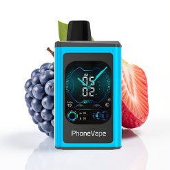 JNR PhoneVape 30000 chupadas Batería recargable 850mAh, Modo Turbo, Azul Frambuesa Hielo