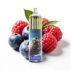 JNR Rocket-X 12400 Puffs Desechable con Aire Ajustable, Luz RGB, Arándano Frambuesa