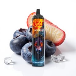 JNR Wolf Niplo 10000 Puffs 20ml 5% Tipo-C Arándano En Hielo